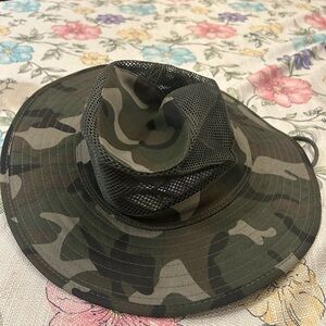 Camouflage Wide Brim Hat